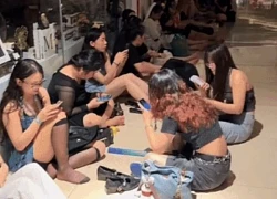 Cảnh tượng khó lường vào lúc 1h sáng tại một trung tâm thương mại ở Hà Nội