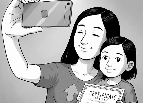 Con gái lớp 2 làm đề thi lớp 10 được 9,75 điểm, mẹ vẫn khiêm tốn "chưa ra biển lớn": Màn khoe con khiến MXH dậy sóng