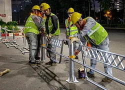 Đâm thẳng vào rào phân làn mới dựng ở Hà Nội, tài xế bị chấn thương sọ não