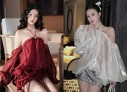 Đầm yếm trễ vai, 'vũ khí' tôn dáng cho bờ vai mảnh mai