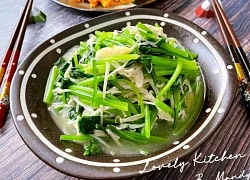 Hai rau này xào chung với nhau ăn ngon chẳng cần đến thịt, vừa dễ nấu lại tốt cho gan