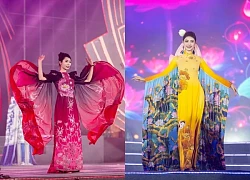 Hoa hậu Di sản Áo dài Việt Nam khoe sắc với thiết kế độc đáo dưới mưa