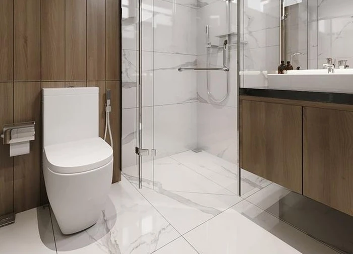 Cách thiết kế vách ngăn cho nhà vệ sinh nhỏ hẹp