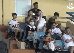 Chu Thanh Huyền hú hét trên sân Hàng Đẫy khẳng định "Quang Hải đẳng cấp", nhan sắc cam thường gây chú ý