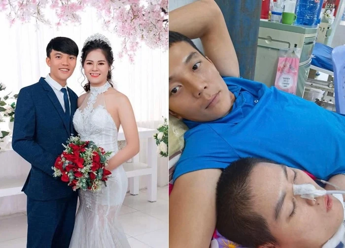 Khoảnh khắc chồng thủ thỉ trước di ảnh vợ khiến người xem rơi nước mắt