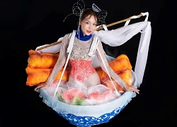 Kỳ Duyên gây sốt với trang phục dân tộc phở Việt Nam