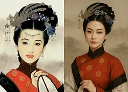 Nhan sắc thật của Hoàng hậu đẹp nhất Trung Quốc do AI phục dựng, netizen hoảng hốt "sao lại như vậy được?"