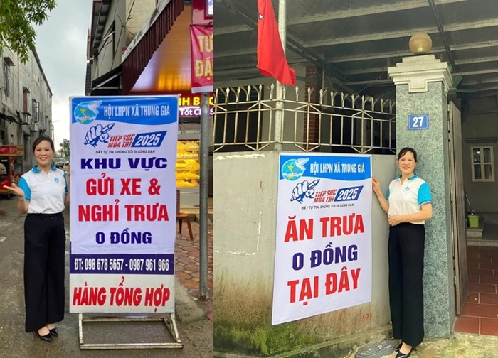 Phụ huynh Hà Nội nấu cơm chiêu đãi thí sinh trong ngày thi tốt nghiệp THPT
