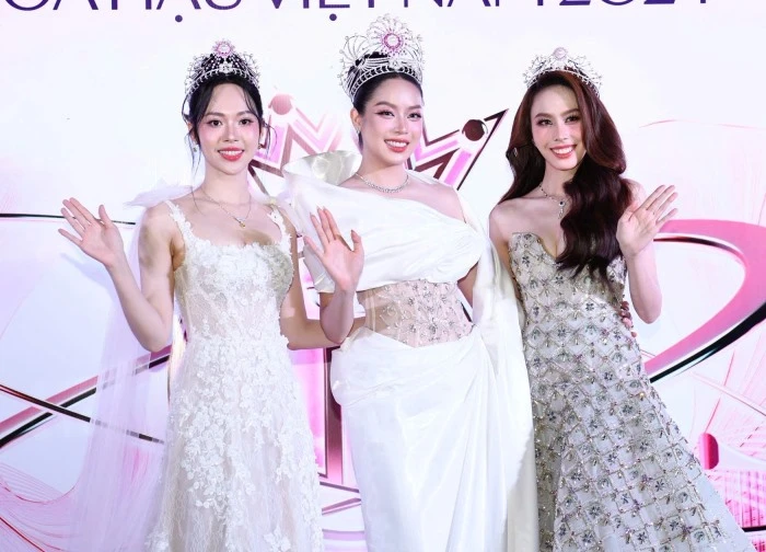 Thanh Thuỷ, Đỗ Thị Hà đọ sắc trên thảm đỏ Hoa hậu Việt Nam 2024