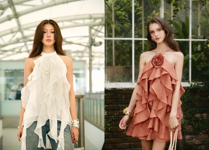 Bồng bềnh và quyến rũ trong từng nếp gấp của bèo nhún