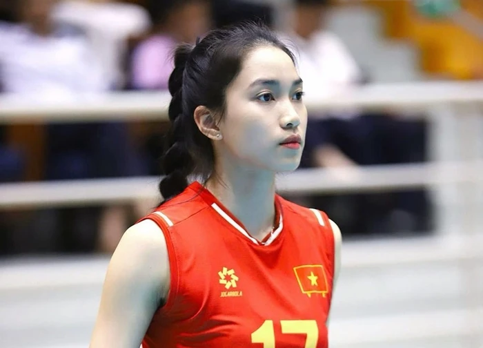 Ngắm vẻ đẹp nàng thơ Nguyễn Thị Phương ở bóng chuyền VTV Cup