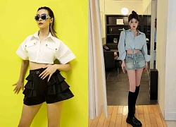 Nét phóng khoáng tối giản cùng áo sơ mi crop top