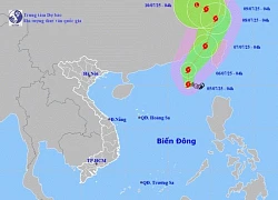 Bão số 2 giật cấp 10, gây biển động mạnh ở phía Đông Bắc Biển Đông