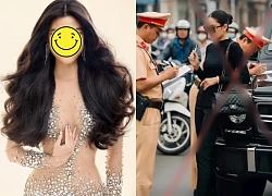 Á hậu &#8220;đu trend&#8221; xử phạt giao thông gây bức xúc, có động thái lạ, bị đào phốt cũ