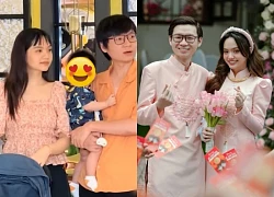 Gia Kỳ "Suri Gia Đình Phép Thuật" ẵm con đi tiệc Hòa Hiệp, tưởng anh em