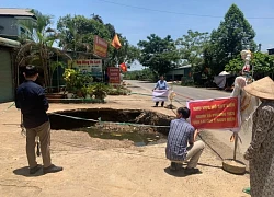 'Hố tử thần' xuất hiện ở Phú Thọ 1 tháng, đổ 50 khối đất không lấp đầy