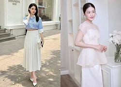 Sang, xịn khi đi học đi làm cùng cặp đôi áo và chân váy