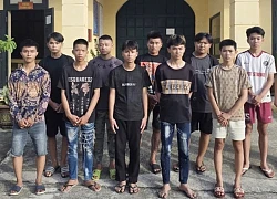 Tạm giữ hình sự 10 đối tượng gây rối trật tự công cộng