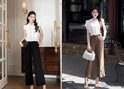 Thanh lịch nơi công sở với áo tay bèo sát nách