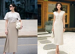 Trở thành cô gái thơ mộng với gam màu quyến rũ: kem và trắng pha