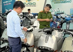 Công an công bố hình ảnh đường dây làm giả xe máy điện quy mô lớn