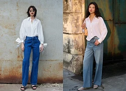 Quần jeans xanh và áo sơ mi, cặp đôi bảo chứng cho mọi phong cách