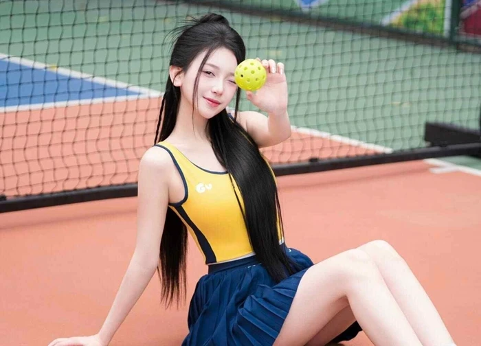 Hot girl pickleball xinh đẹp mới nổi khiến fan xao xuyến