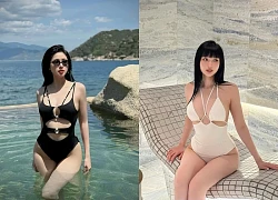 Mỹ nhân Việt đua nhau khoe dáng với đồ bơi khoét hông, khoe vòng 3 cuốn hút
