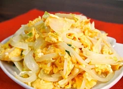Trứng xào củ này vừa ngon lại rẻ tiền nhưng giúp chị em giảm cân, còn đặc biệt trôi cơm