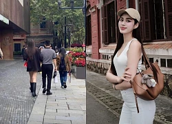 Bắt gặp bạn trai thiếu gia Hoa hậu Đỗ Hà hộ tống mẹ vợ tương lai, có 1 hành động nhằm né sự chú ý