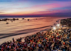 Chợ cá Tam Tiến ở Đà Nẵng trước bình minh
