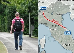 Người đàn ông đi bộ 450km sau khi cãi nhau với vợ