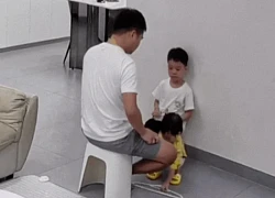 Cô bé 3 tuổi có pha xử lý biến cảnh đẫm nước mắt của gia đình thành một câu chuyện hề