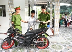 Đồng Tháp: Nghi phạm có 3 tiền án ngang nhiên sử dụng xe máy trộm cắp