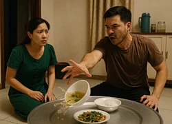 Đưa vợ 3 triệu tiền ăn mỗi tháng thì bị chê ít, đi làm về nhìn bát canh lõng bõng nước, tôi 'hất tung' cho hả dạ