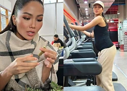 H'Hen Niê mang thai nhưng việc gì cũng dám làm, kể cả nâng tạ "giữ dáng"