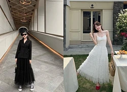 Phong cách nàng thơ với váy tuyn
