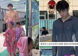 Thầy dạy bơi quá đẹp trai khiến các bà mẹ đổ xô đăng ký cho con học