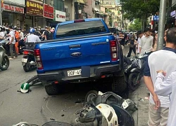 Danh tính tài xế xe bán tải tông loạt xe máy trên phố Hà Nội
