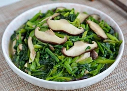 Đều là rau, 2 loại này xào chung với nhau bổ máu, thanh mát, thịt chưa chắc ngon bằng