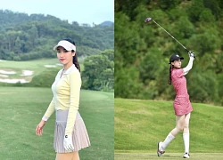 Hoa hậu Đỗ Mỹ Linh hóa &#8220;phu nhân tài phiệt&#8221; trên sân golf, visual khiến fan sốc!