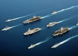 Tàu sân bay Mỹ - Anh song hành ở Thái Bình Dương