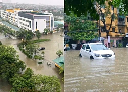 Thanh Hóa: Người dân không kịp trở tay nhìn loạt ô tô ngập trong 'biển nước'