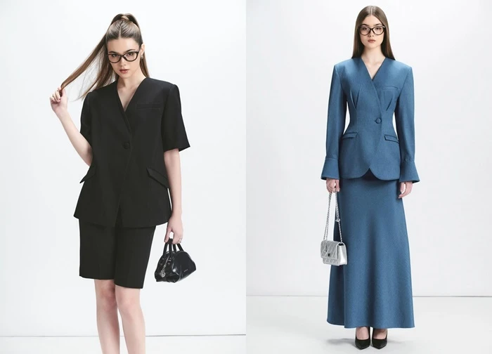 Blazer và chân váy dài - bộ đôi 'high fashion' của mùa thu