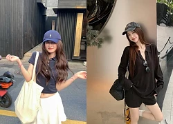 Cặp đôi áo thun và mũ lưỡi trai - nét phóng khoáng cho nàng hiện đại