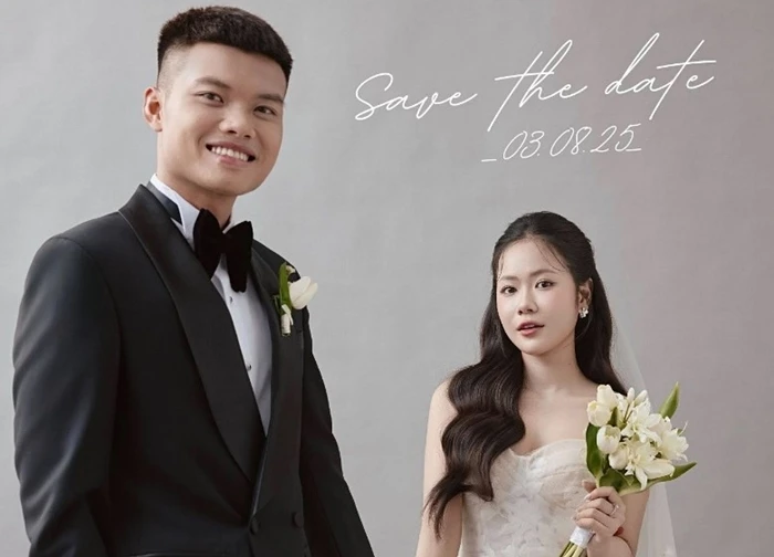 Ngôi sao U23 Việt Nam lên xe hoa với hotgirl ngân hàng, dàn tuyển thủ Duy Mạnh, Xuân Mạnh chúc mừng