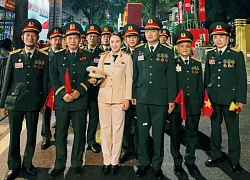 Khoảnh khắc ấn tượng của Bảo Thanh trong buổi tổng duyệt lễ diễu binh, diễu hành