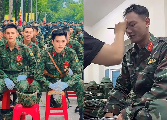 Cảnh chiến sĩ trước giờ G, cùng làm 1 chuyện sốc?