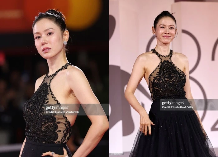 Son Ye Jin đổ bộ thảm đỏ LHP Venice: Visual bị "ống kính tử thần" dìm thê thảm, clip cam thường có gây thất vọng?