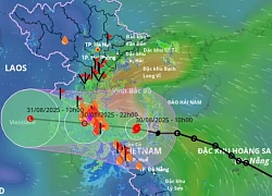 Thời điểm bão số 6 vào đất liền, mưa lớn trút xuống đúng nơi bão số 5 vừa đi qua